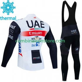 Maillot Cyclisme Hiver + Collant à Bretelles Uae Emirates 2023